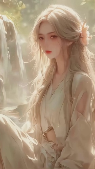 唯美侧颜杀古风美女