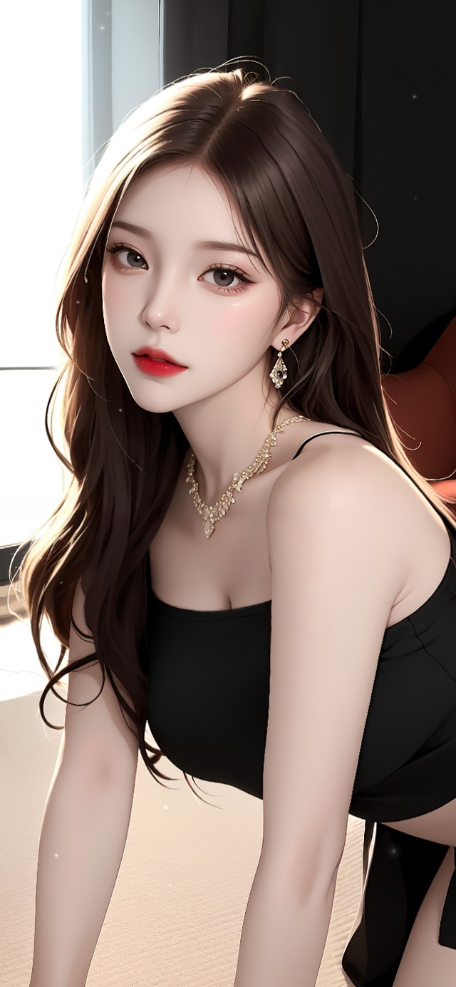 纯欲系长发女生