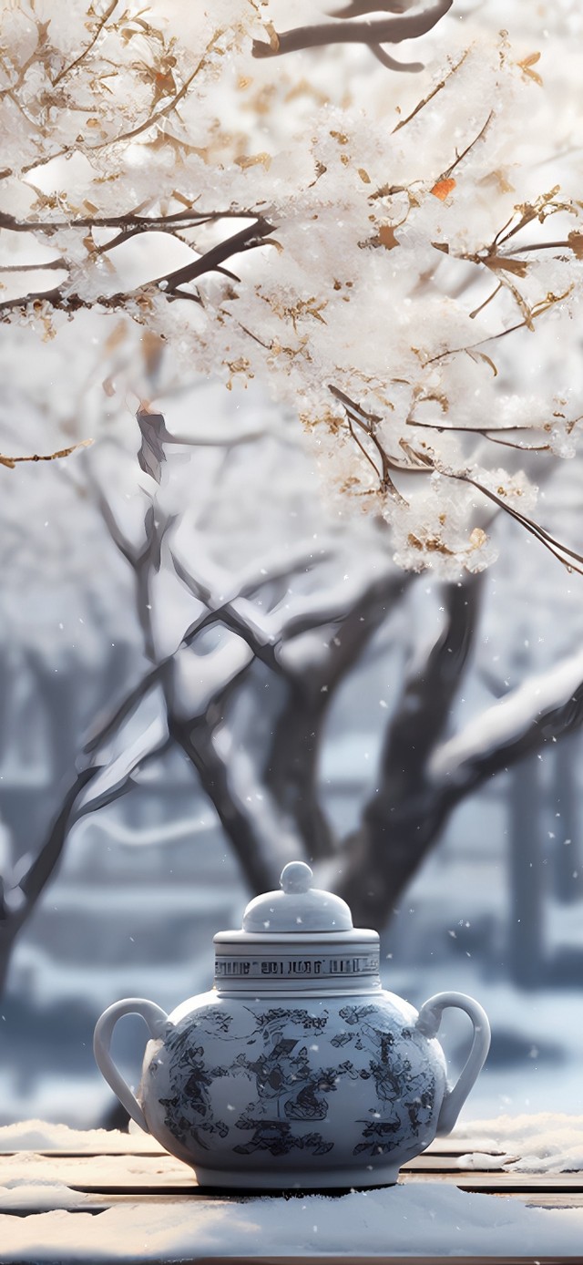 4K唯美古风文艺雪景