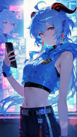 赛博城市美少女