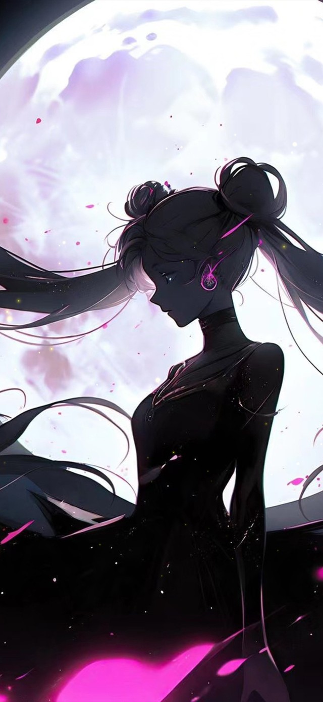 月光下的美少女