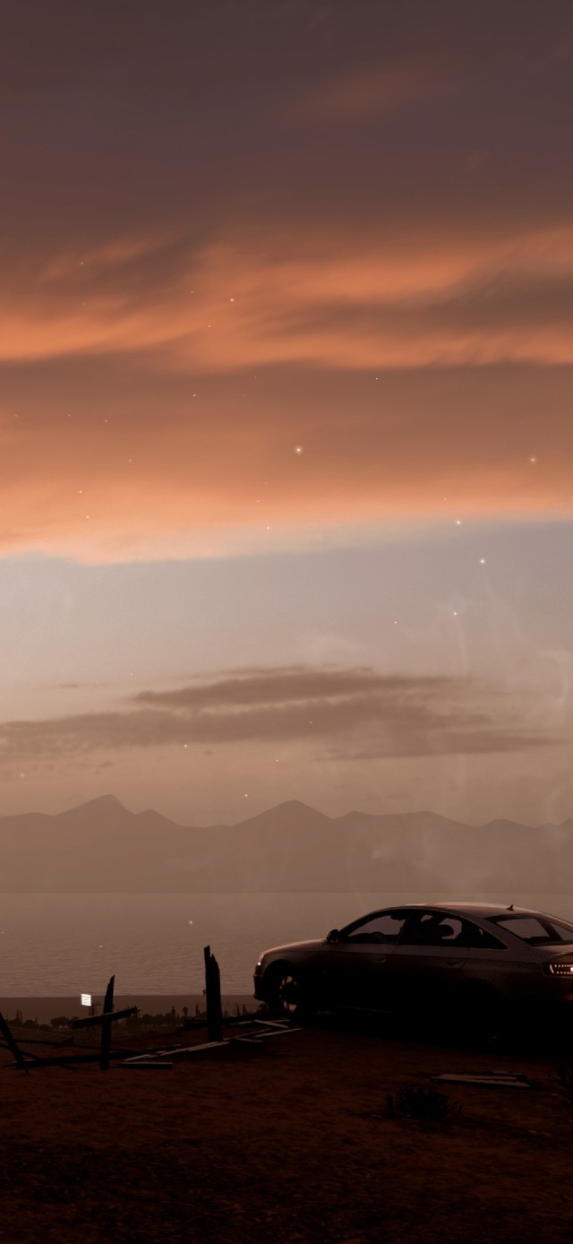 无人的清晨与车4K高清