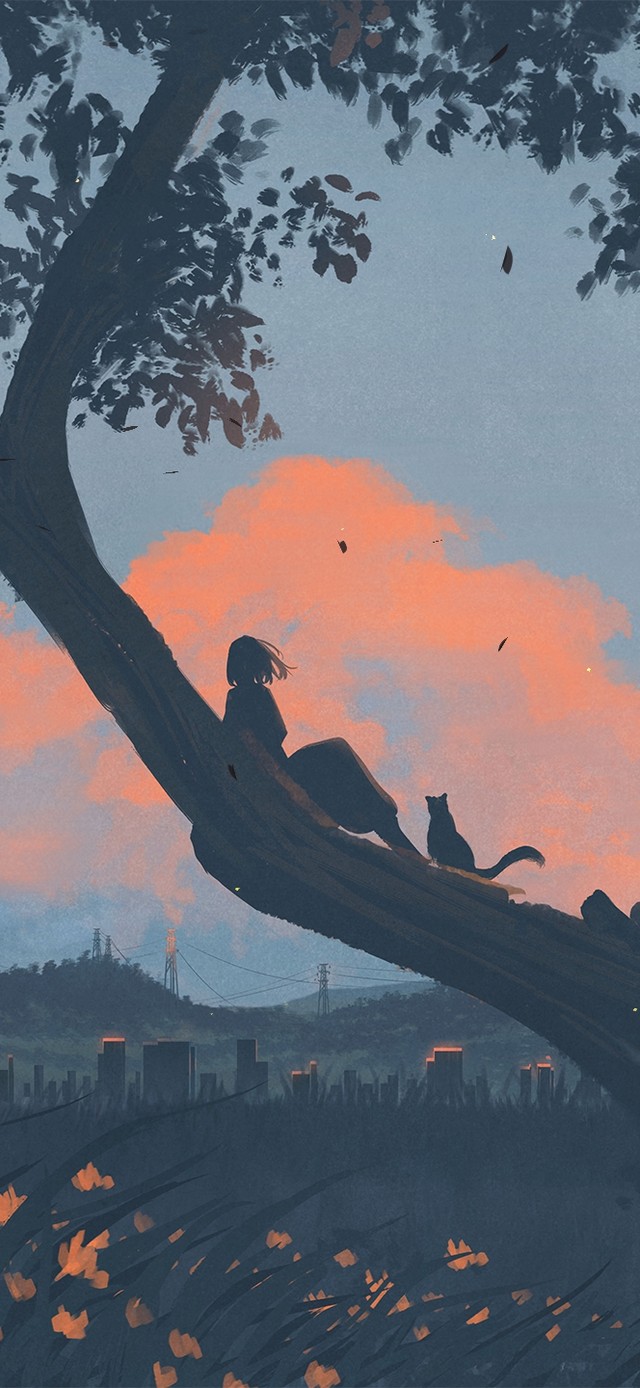 唯美花海风景少女