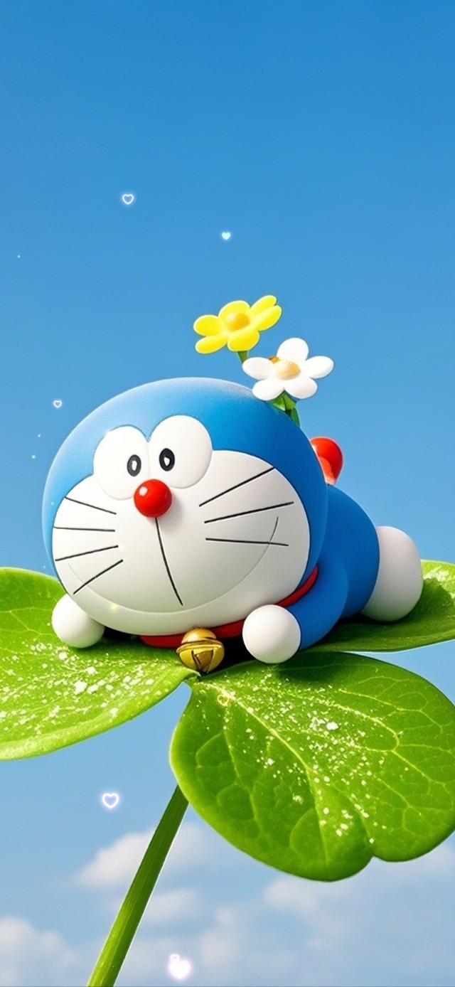 哆唻A梦 四叶草爱心