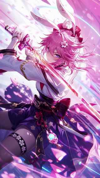 银子‖樱花少女 绯英动态壁纸
