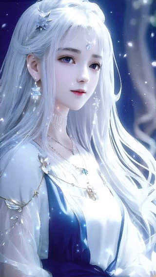 雪发少女