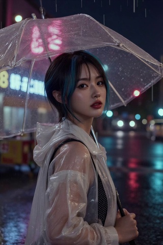 撑伞少女