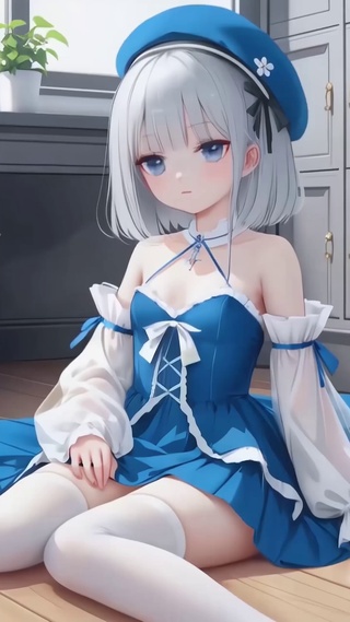 白丝长腿二次元萝莉美少女