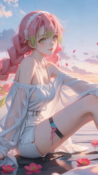 黄昏湖色长腿美女甘露寺蜜璃