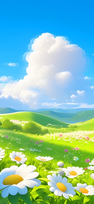 自由阳光草地