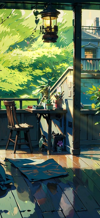 4K夏日绿荫小屋