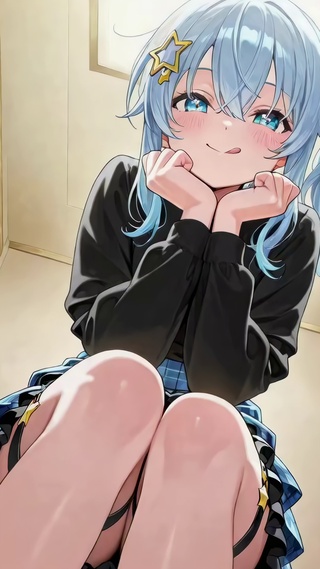 长腿可爱少女