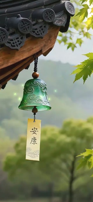 清新屋檐铃铛