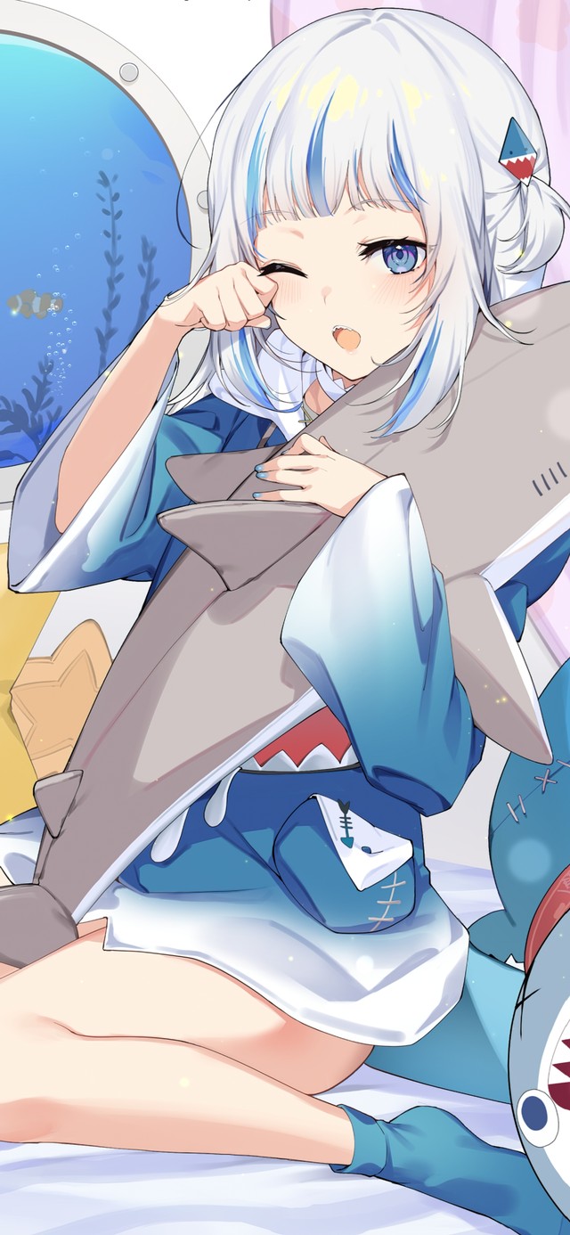 4K猫羽雫可爱小鲨鱼