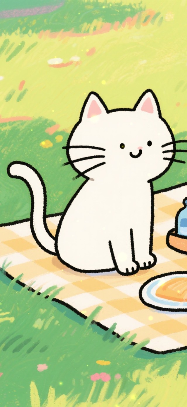 草坪上的小猫