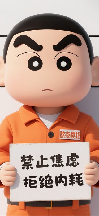 创意时钟+极简搞怪风 打工小新