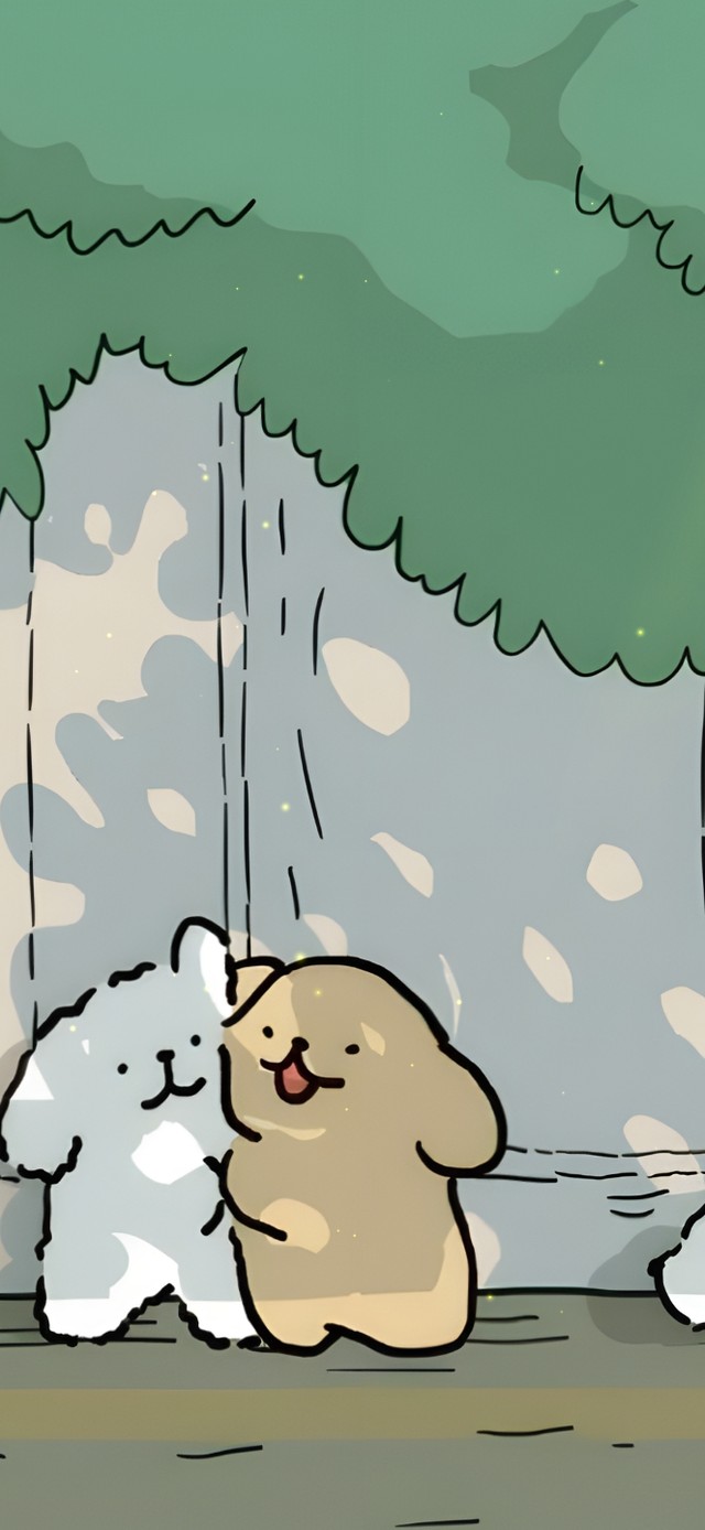 可爱森林狗狗