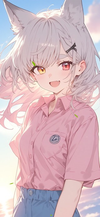 午后海边少女