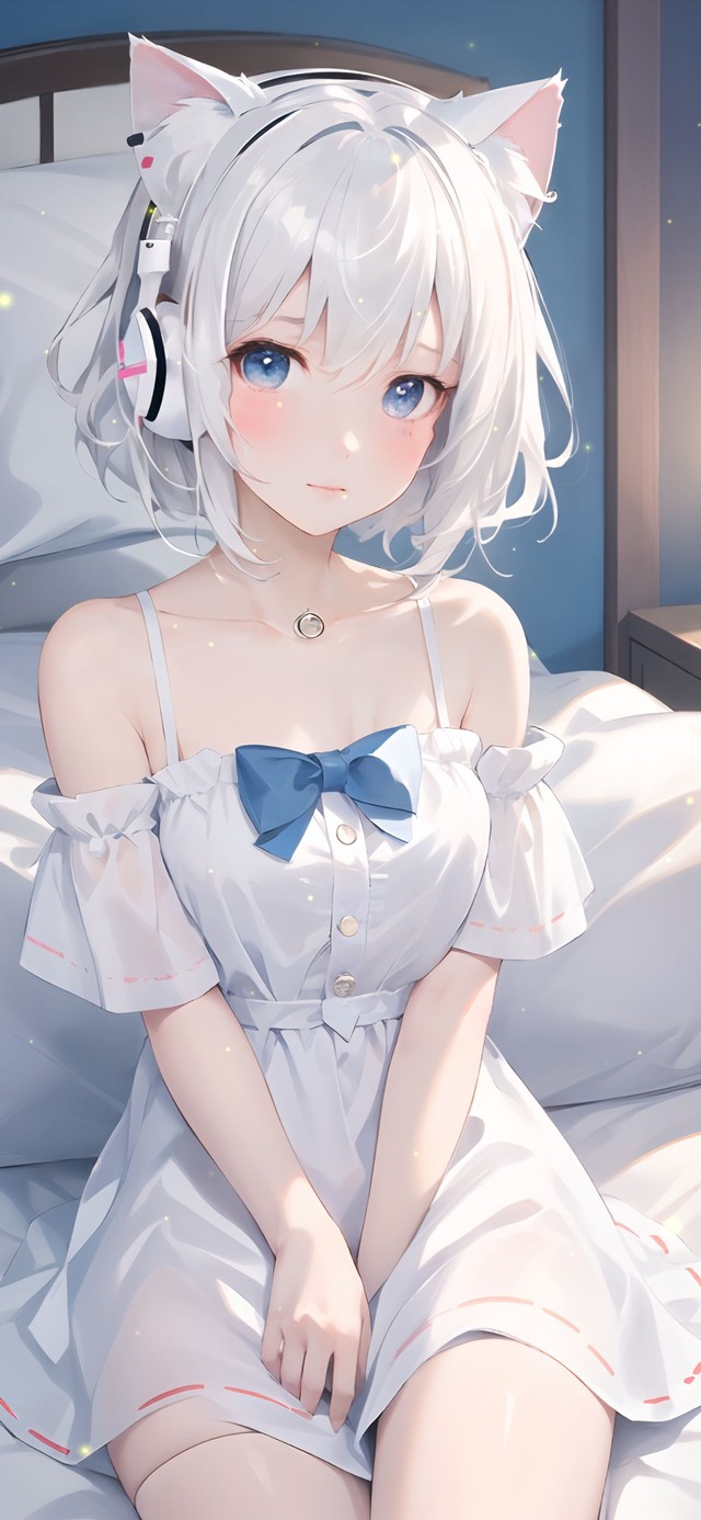 治愈可爱猫耳少女