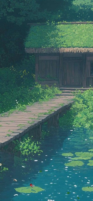 护眼绿景