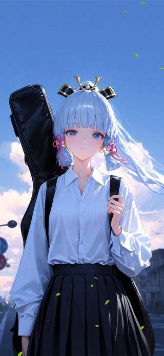 唯美吉他少女