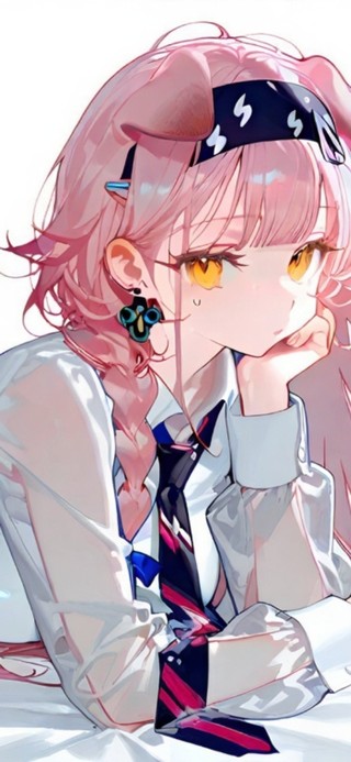 趴着的黑丝少女-澄闪