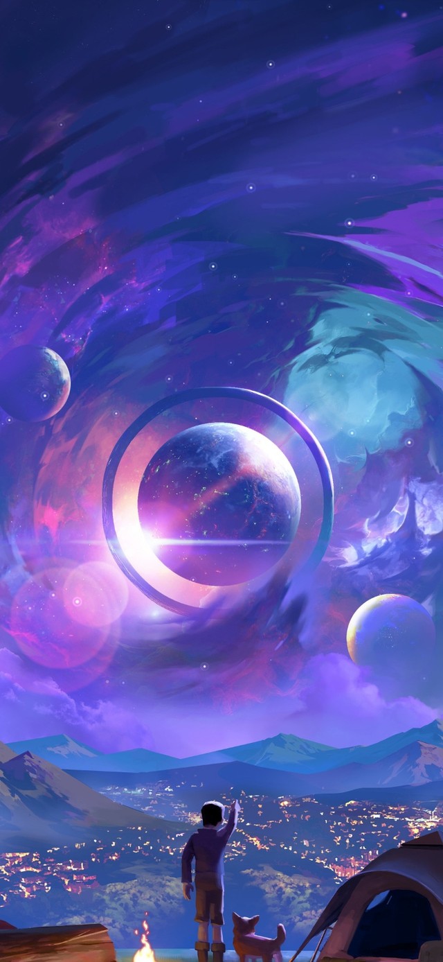 4K梦幻宇宙星空风景