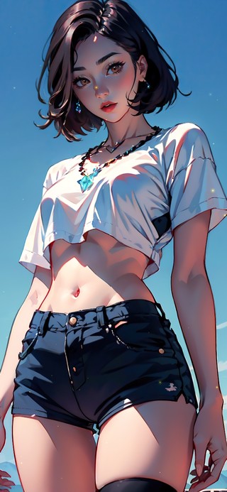 4K阳光小清新时尚女孩