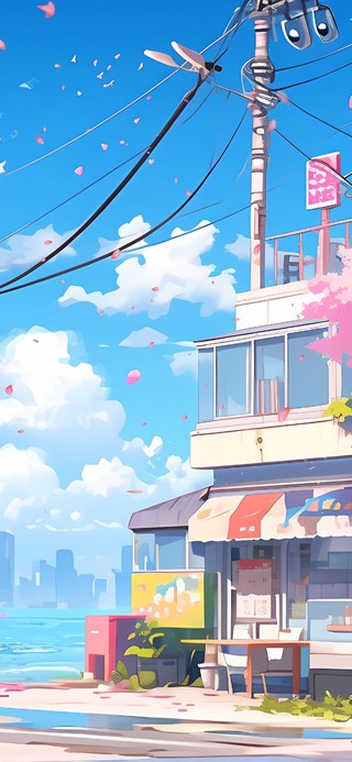 海边樱花便利店