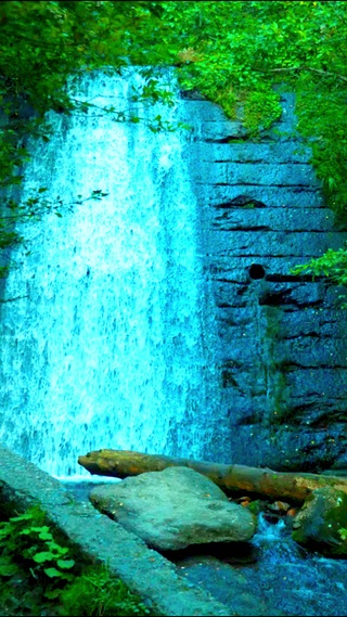 治愈山涧瀑布 4K