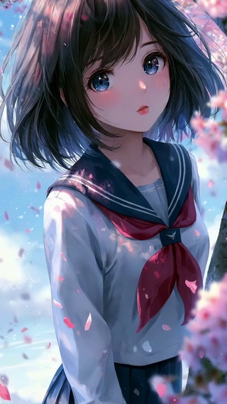 二次元樱花女孩