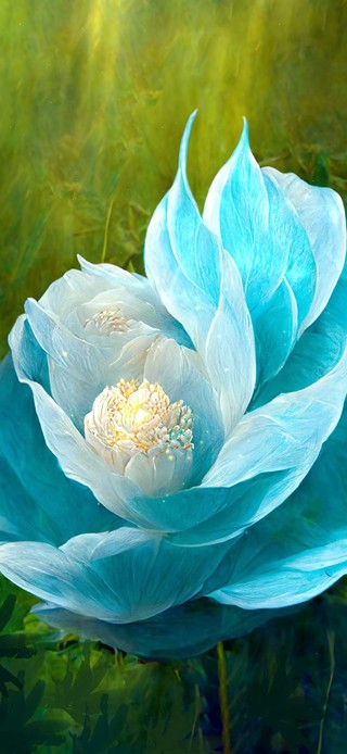 蓝色花蕊 治愈