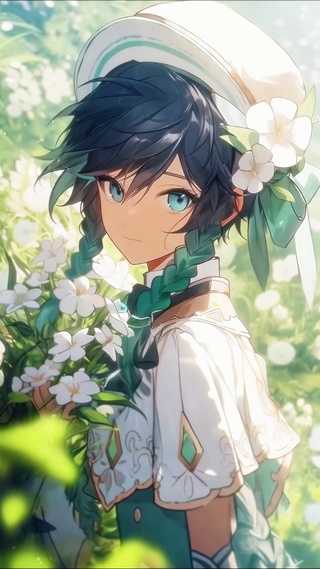 柔光沐花影