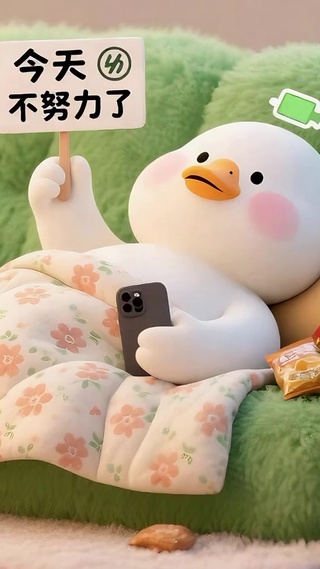 今天休息不努力了