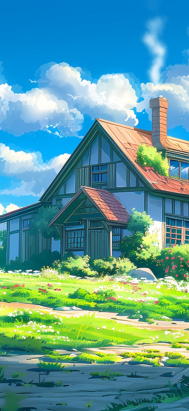 春意盎然的小镇