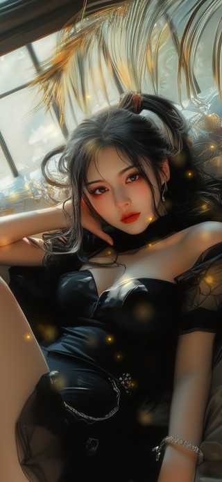宛若水中莲花轻轻摇曳