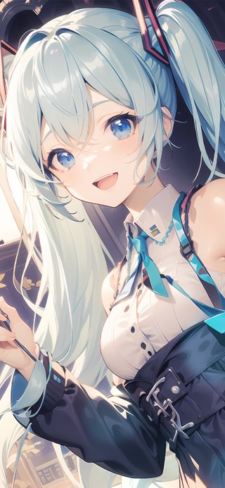 蓝发治愈姐姐