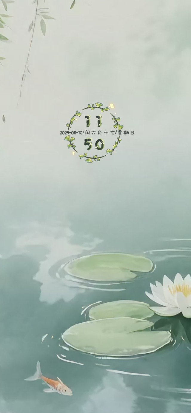 清新荷塘