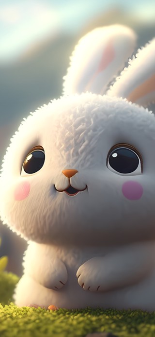 可爱萌萌小兔