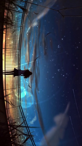 夜空流星