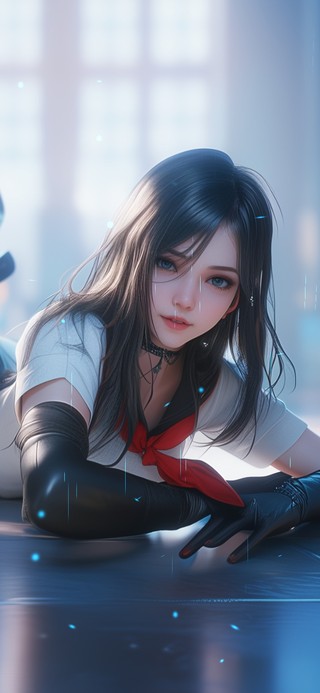 霞未散已驻她眉间