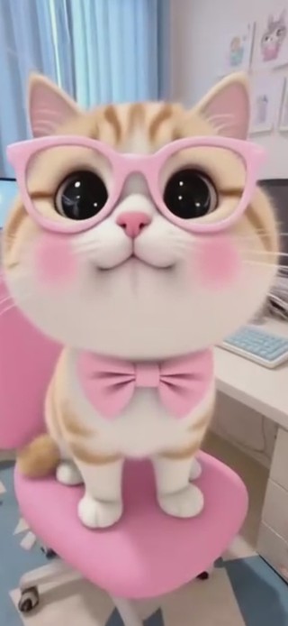 可爱大脸猫