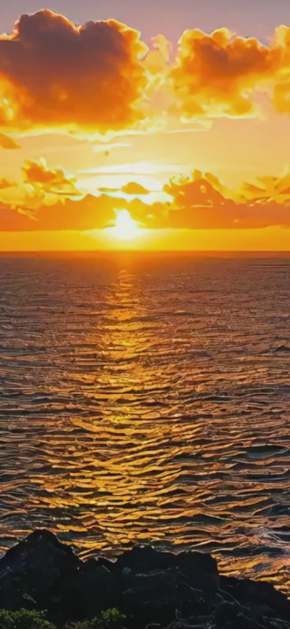 海边晚霞