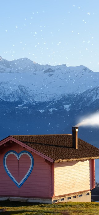 雪山飘雪