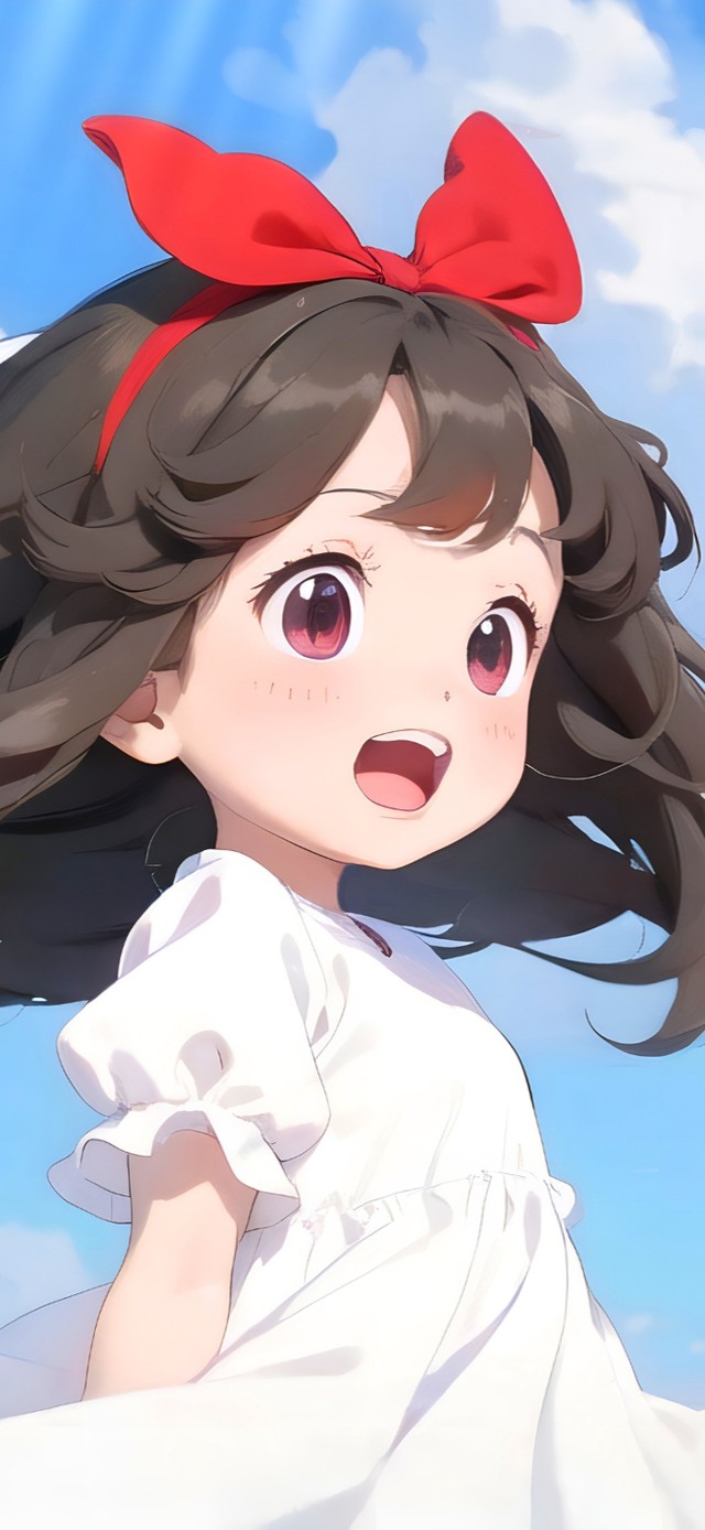 小白裙女孩