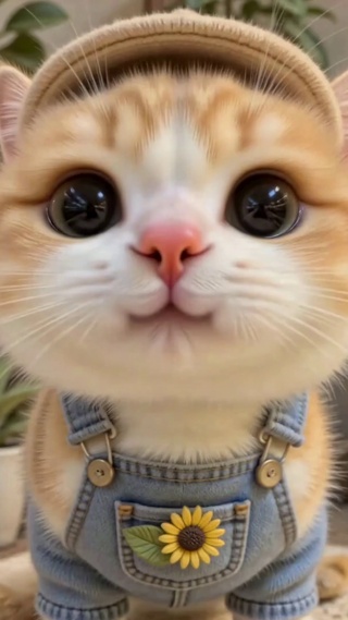 超萌治愈居家橘猫