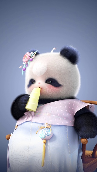 熊非熊防偷玩手机古风熊4K高清