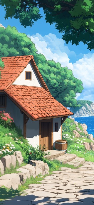 清新海边小屋