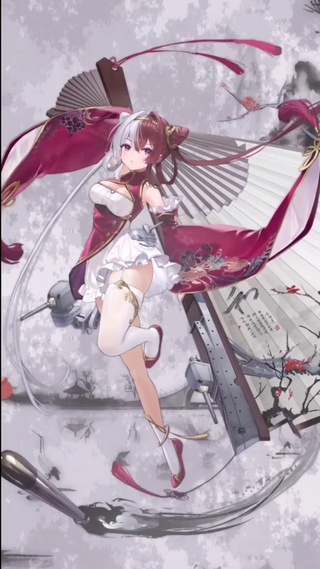 3d舰娘水墨国风古装唯美