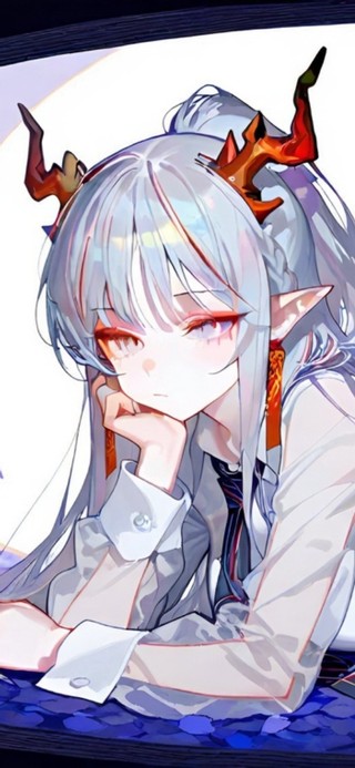 趴着的黑丝jk少女-年